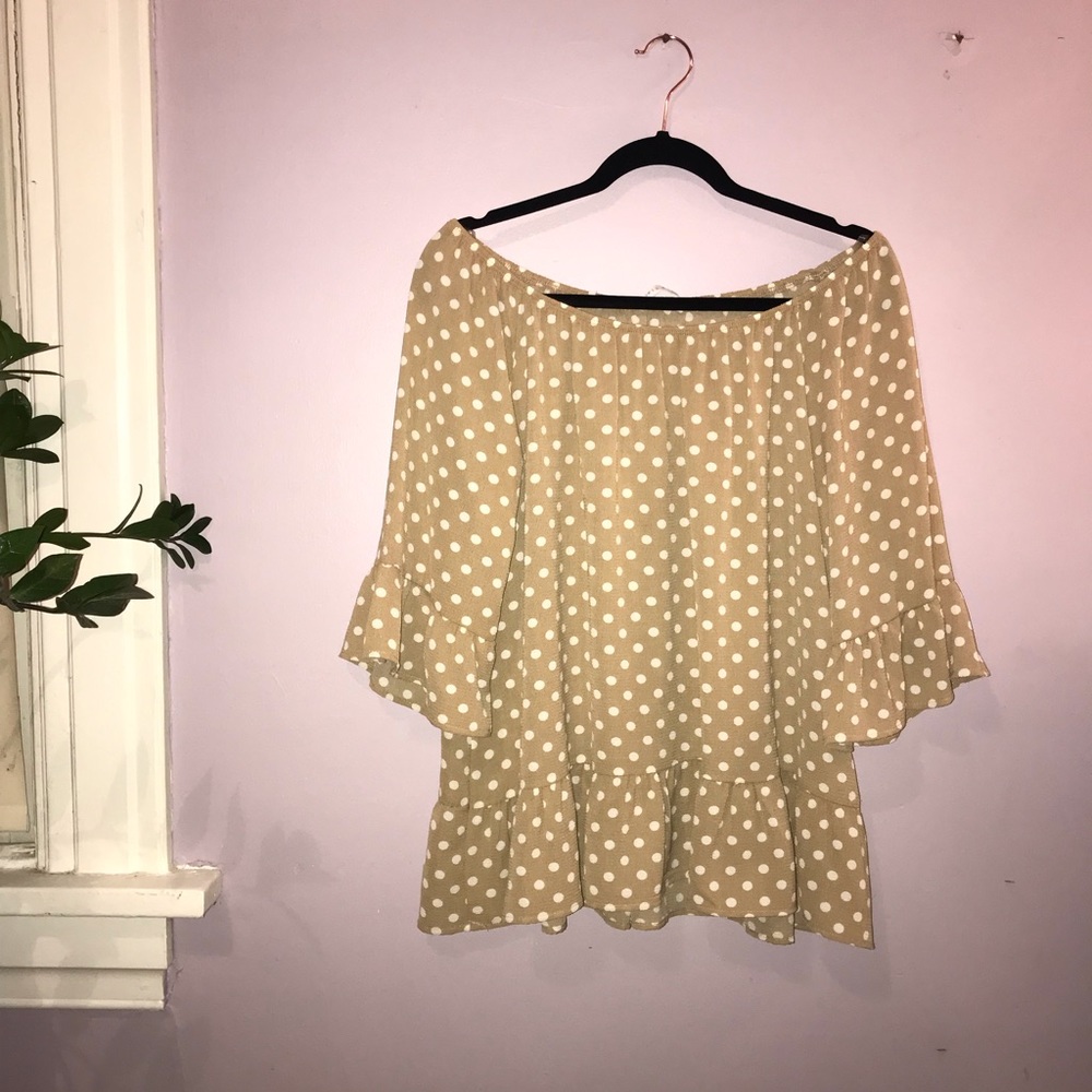 Polkadot off the shoulder top